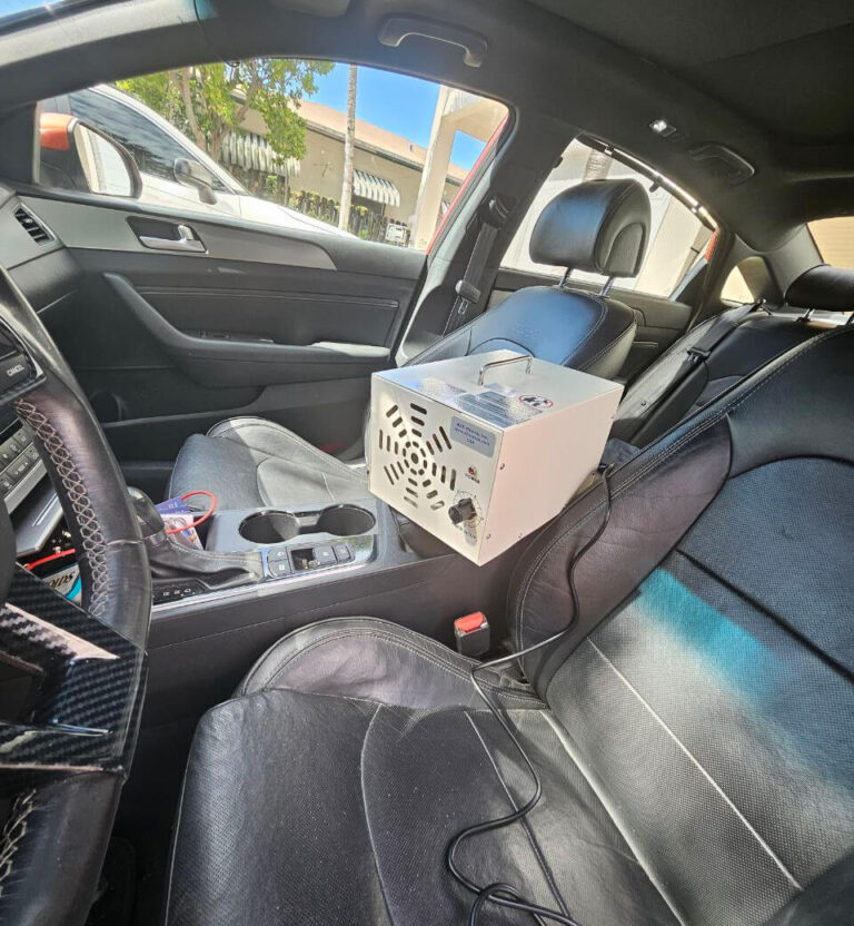 Ozone Shock Treatment to Remove Odors from Used Cars